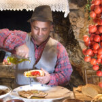 puglia wine, bread with oil and fresh tomato 1